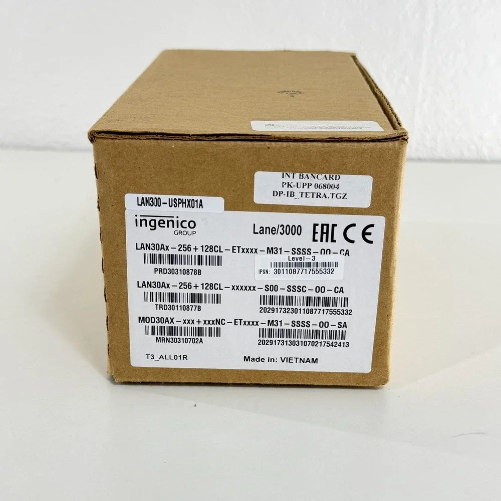 Ingenico Lane/3000 POS Payment Terminal LAN300-USPHX01A Black Power Cables